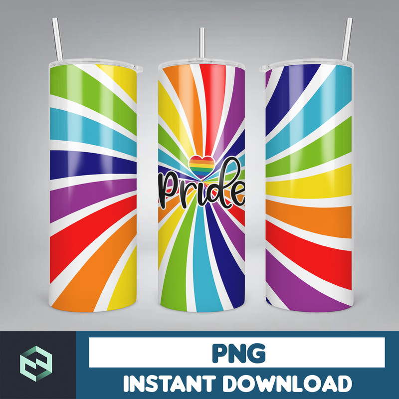 LGBT Pride 20oz Skinny Tumbler Design LGBT Sublimation Wrap LGBT Tumbler Png Commercial Use Included (10).jpg