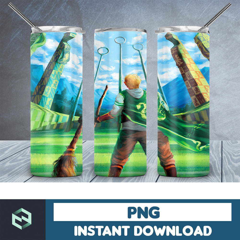 Harry Potter Skinny Tumbler, Wizard 20oz Skinny Tumbler, Digital Download, Movie Tumbler Sublimation, Harry 20oz skinny tumbler template, PNG sublimation (36).j