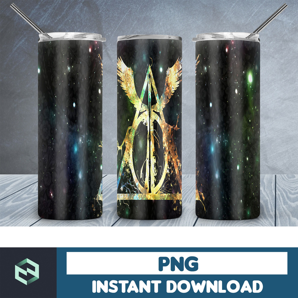 Harry Potter Skinny Tumbler, Wizard 20oz Skinny Tumbler, Digital Download, Movie Tumbler Sublimation, Harry 20oz skinny tumbler template, PNG sublimation (60).j