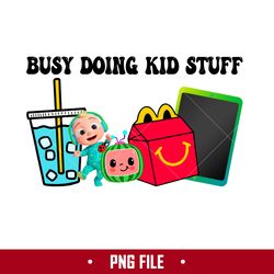 busy doing kid stuff png, cocomelon png, kid stuff png digital file