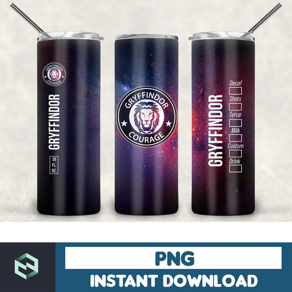 Harry Potter Skinny Tumbler, Wizard 20oz Skinny Tumbler, Digital Download, Movie Tumbler Sublimation, Harry 20oz skinny tumbler template, PNG sublimation (122).
