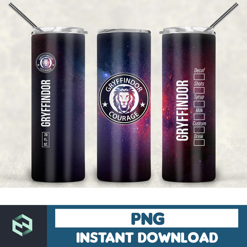 Harry Potter Skinny Tumbler, Wizard 20oz Skinny Tumbler, Digital Download, Movie Tumbler Sublimation, Harry 20oz skinny tumbler template, PNG sublimation (122).