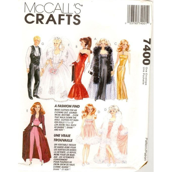 McCall's 7400 Doll clothes patterns.jpg