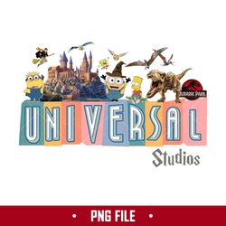 universal family vacation 2023 png, universal studios png, family trip png digital file