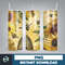 Bee Tumbler Sublimation Design, Honey Bee Sunflowers 20oz Skinny Tumbler Wraps Templates - PNG Digital Download (10).jpg
