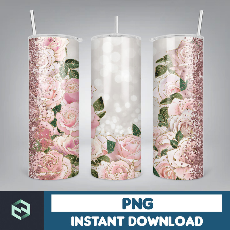 Floral Tumbler Wrap, Flower Tumblers, PNG Seamless Tumbler, Designs Sublimation, Designs Downloads (2).jpg