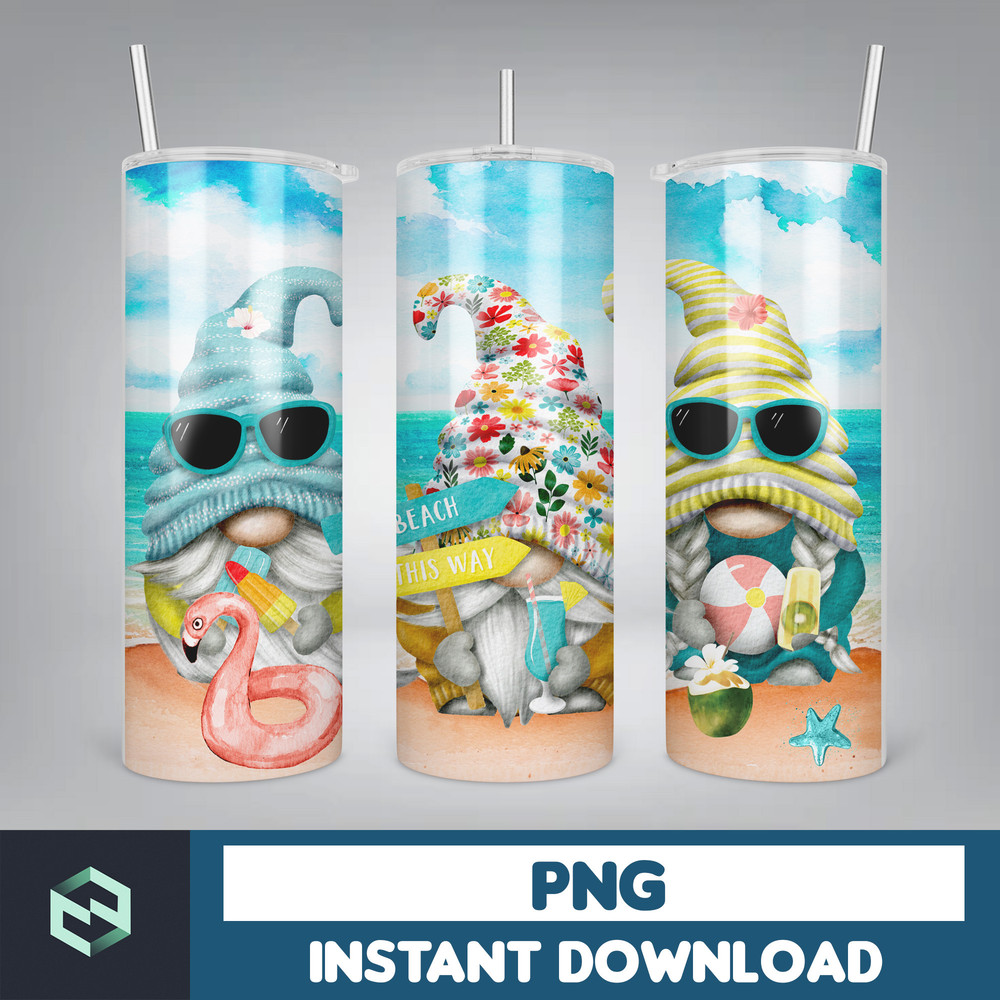 Gnome Tumbler Wrap Mega, 20oz Skinny Tumbler Wrap PNG - Gift for Family - Gnome PNG (1).jpg