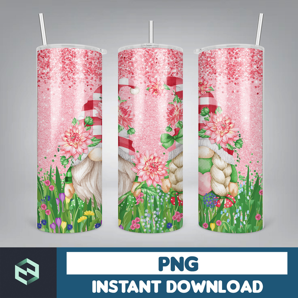 Gnome Tumbler Wrap Mega, 20oz Skinny Tumbler Wrap PNG - Gift for Family - Gnome PNG (3).jpg