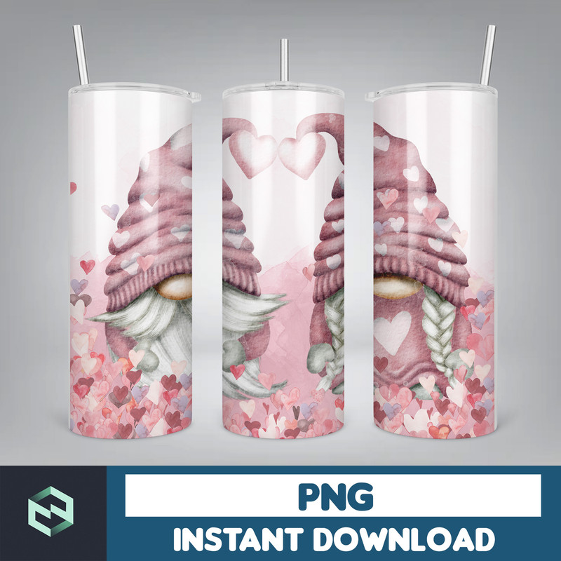 Gnome Tumbler Wrap Mega, 20oz Skinny Tumbler Wrap PNG - Gift for Family - Gnome PNG (7).jpg