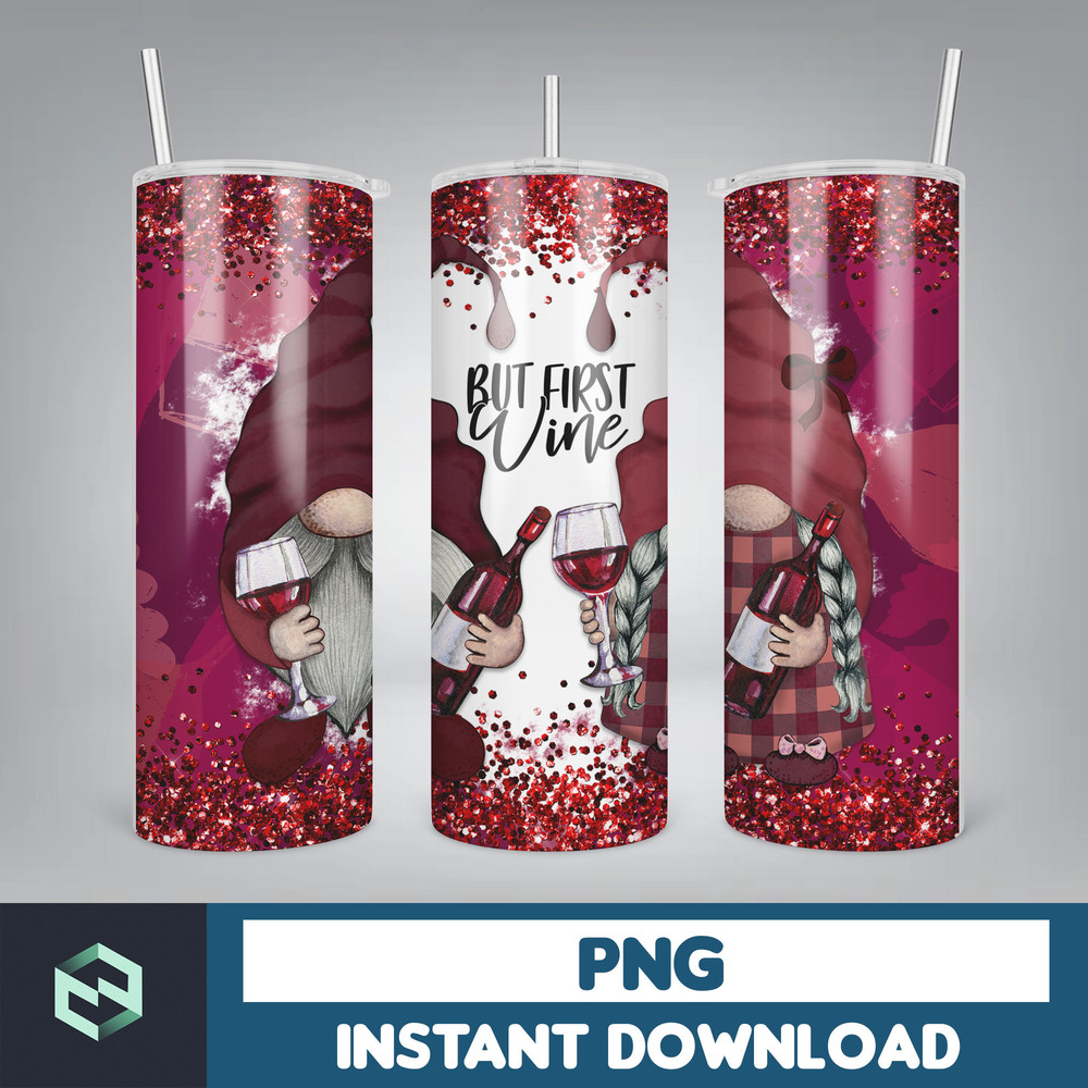 Gnome Tumbler Wrap Mega, 20oz Skinny Tumbler Wrap PNG - Gift for Family - Gnome PNG (19).jpg