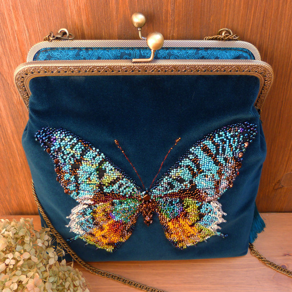 blue butterfly turquoise velvet beaded bag.jpg