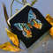 blue orange machaon bead embroidery textile bag.jpg