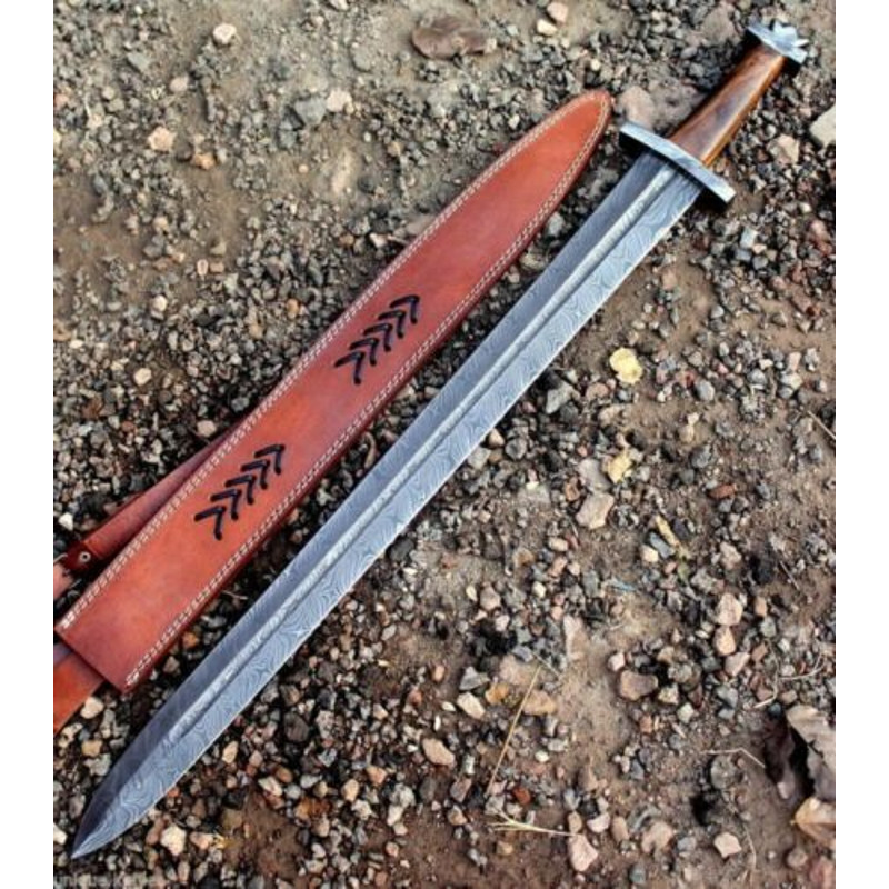 Mother's-Day-Hand-Forged-Damascus-Steel-Viking-Sword-Medieval-Sword-With-Sheath-Functional (4).jpg