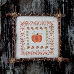 cross stitch  pattern pumpkin autumn cross stitch fall cross stitch pattern pumpkin chart