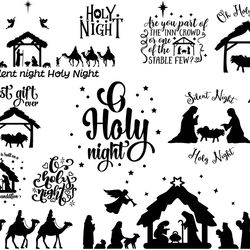 o holy night svg, christmas svg, christmas holiday svg, disney merry christmas svg png