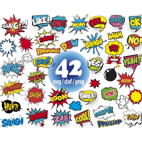 comic book svg, comic book superhero svg, marvel comic svg p Inspire