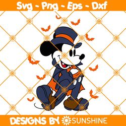 Disney Mickey Vampire Svg, Halloween Masquerade Svg, Trick Or Treat Svg, Spooky Vibes Svg, Boo Svg, File For Cricut