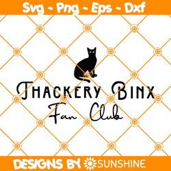 Thackery Binx Fan Club Svg, Thackery Binx Svg, Hocus Pocus Svg, Halloween Svg, Fall Svg, File For Cricut