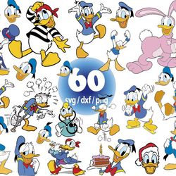 donald duck cartoon svg, donald duck running svg, donald duck classic svg png