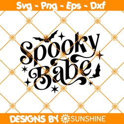 Spooky Babe Svg, Spooky Vibes Svg, Halloween Quote Svg, Halloween Babe Svg, Halloween Svg, File For Cricut