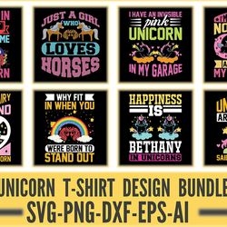 unicorn quotes svg bundle, unicorn png file, unicorn shirt png, unicorn birthday svg, clipart, cut file, cricut, silhoue