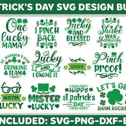 St. Patrick's Day Full Color Design Bundle, St Patrick's Day SVG, Luck SVG, Irish SVG, Shamrock svg, Clover svg, Cut Fil