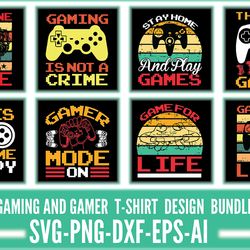 gamer t-shirt bundle , gaming tshirt , gamer tshirt , tshirt bundle , tshirt design , png , digital , art collectibles
