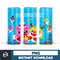 Baby Shark Tumbler Wrap, Colorful Baby Shark Sublimation Design 20 oz Skinny Tumbler, Baby Shark Tumbler PNG (33).jpg