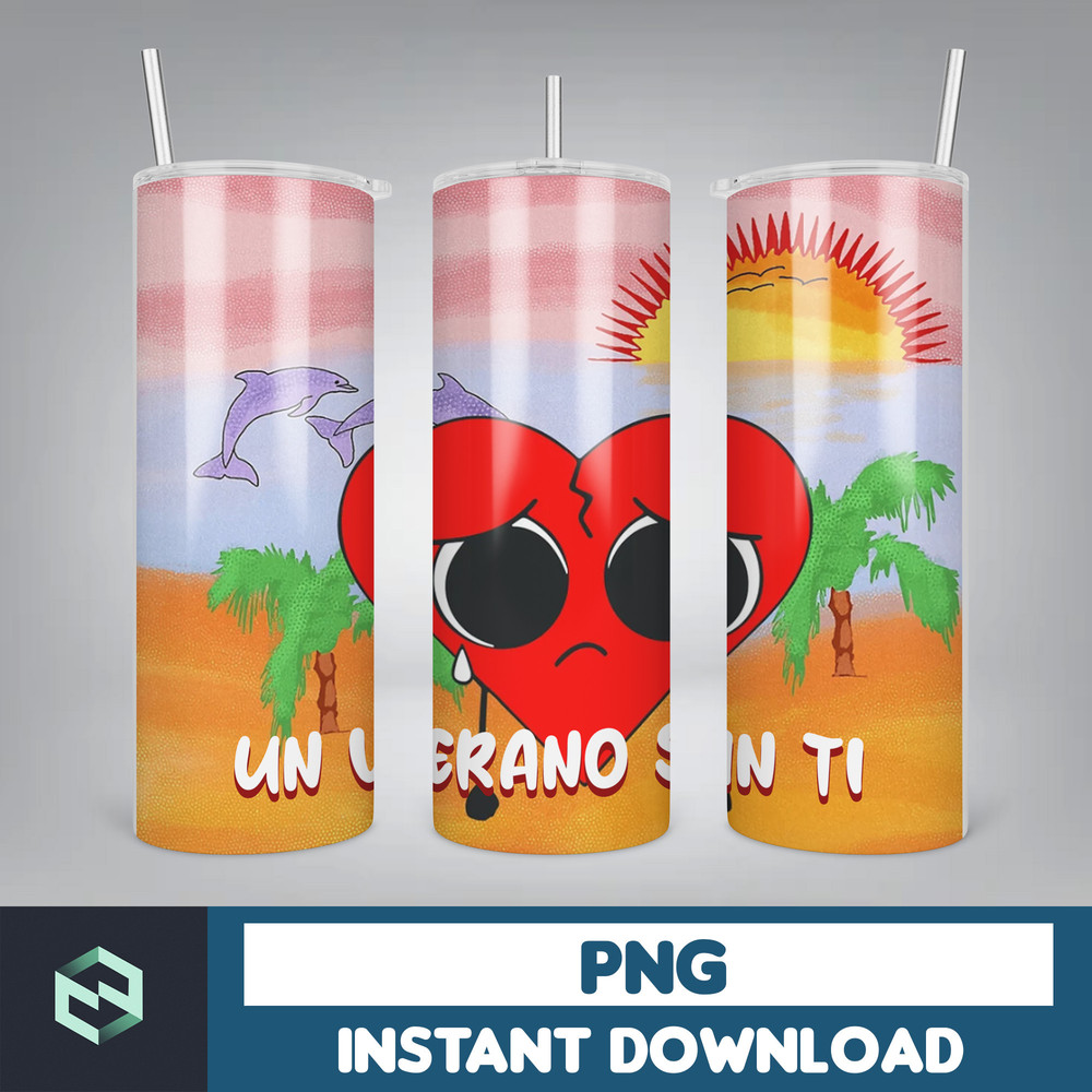 Bad Bunny Tumbler Design 20oz Tumblers Tumbler Wrap Tumbler Designs PNG Sublimation Design Benito (9).jpg