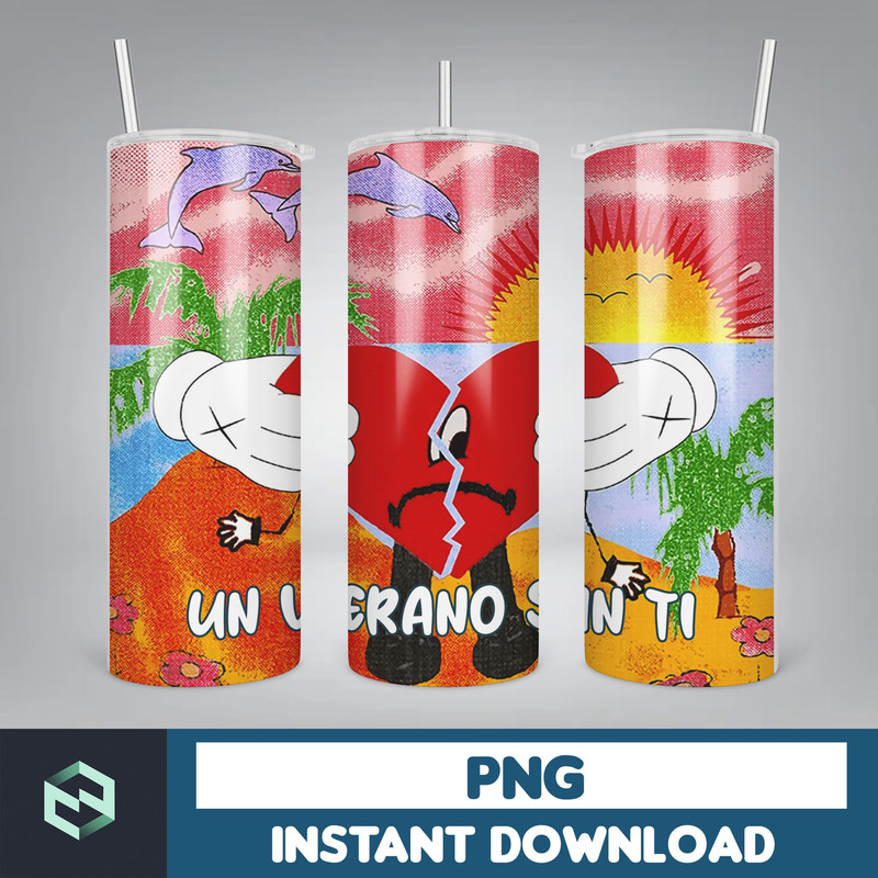 Bad Bunny Tumbler Design 20oz Tumblers Tumbler Wrap Tumbler Designs PNG Sublimation Design Benito (10).jpg