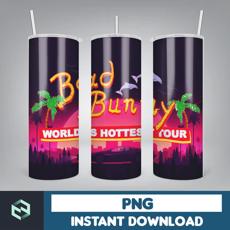 Bad Bunny Tumbler Design 20oz Tumblers Tumbler Wrap Tumbler Designs PNG Sublimation Design Benito (23).jpg