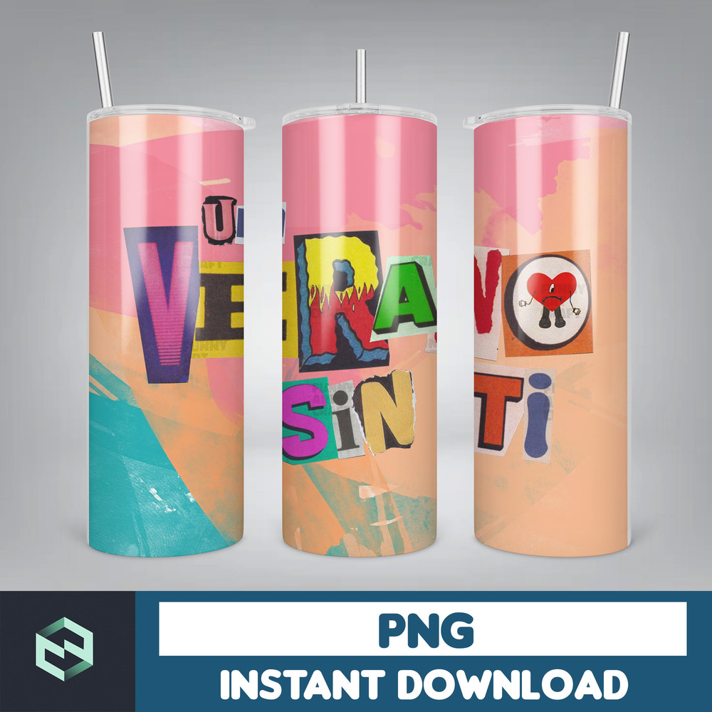 Bad Bunny Tumbler Design 20oz Tumblers Tumbler Wrap Tumbler Designs PNG Sublimation Design Benito (34).jpg
