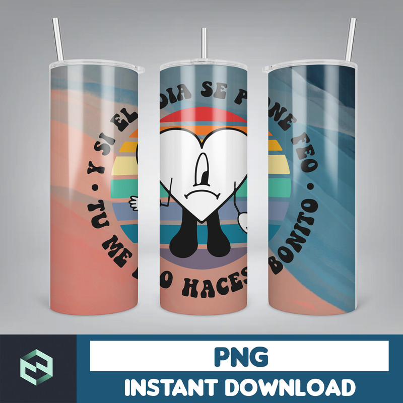 Bad Bunny Tumbler Design 20oz Tumblers Tumbler Wrap Tumbler Designs PNG Sublimation Design Benito (37).jpg
