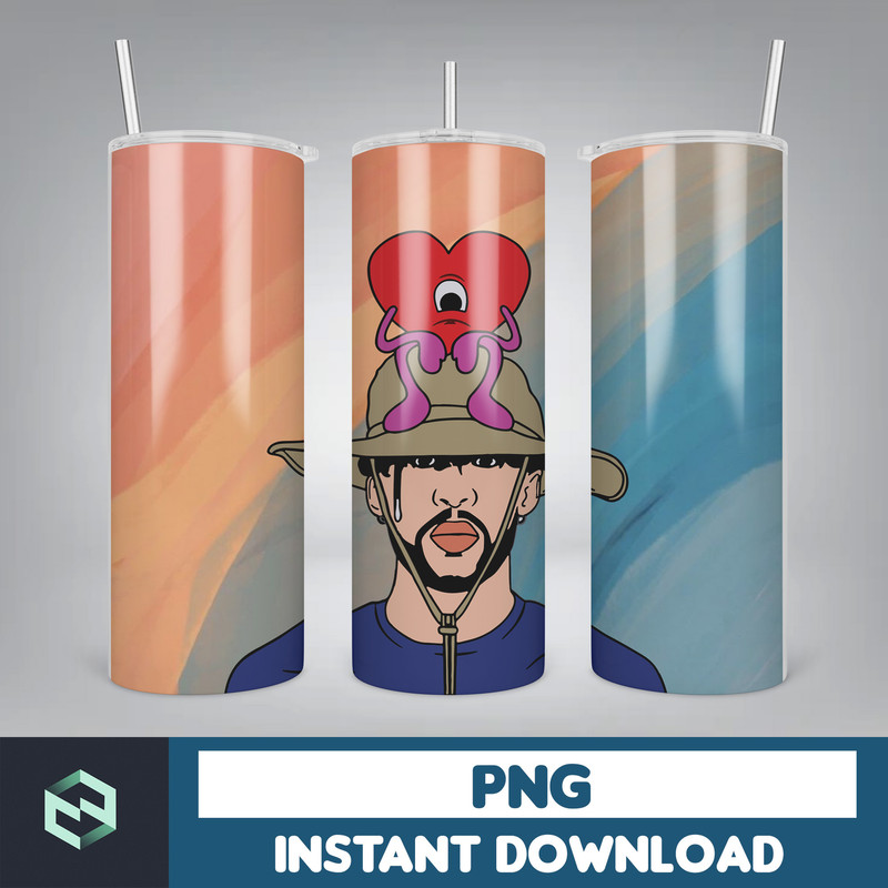 Bad Bunny Tumbler Design 20oz Tumblers Tumbler Wrap Tumbler Designs PNG Sublimation Design Benito (40).jpg