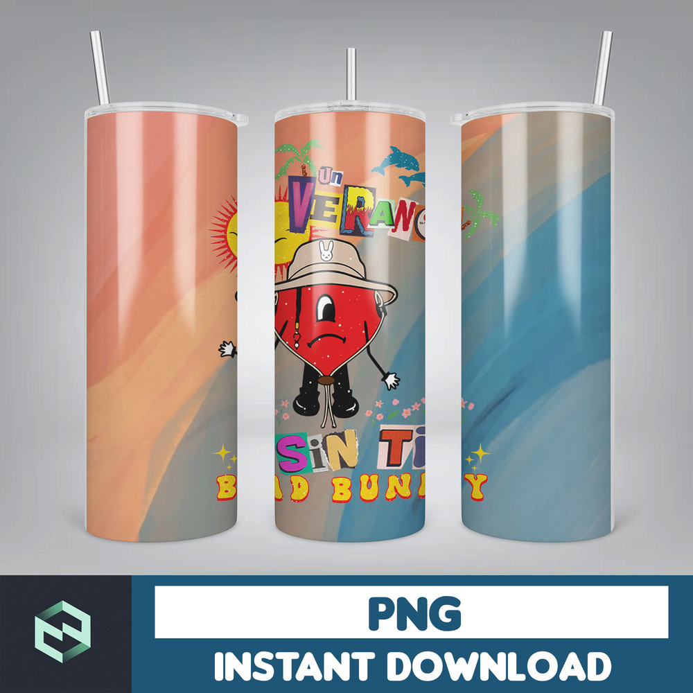 Bad Bunny Tumbler Design 20oz Tumblers Tumbler Wrap Tumbler Designs PNG Sublimation Design Benito (44).jpg