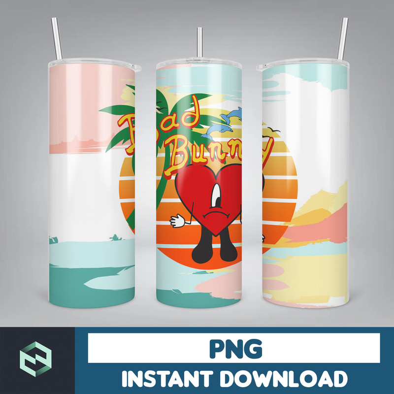 Bad Bunny Tumbler Design 20oz Tumblers Tumbler Wrap Tumbler Designs PNG Sublimation Design Benito (47).jpg