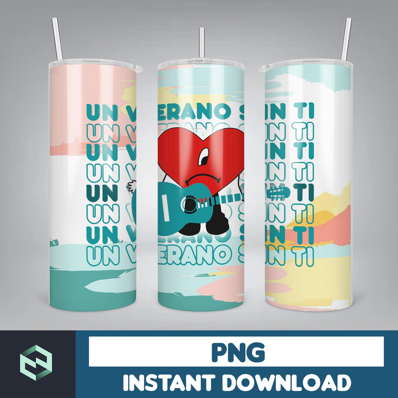 Bad Bunny Tumbler Design 20oz Tumblers Tumbler Wrap Tumbler Designs PNG Sublimation Design Benito (49).jpg