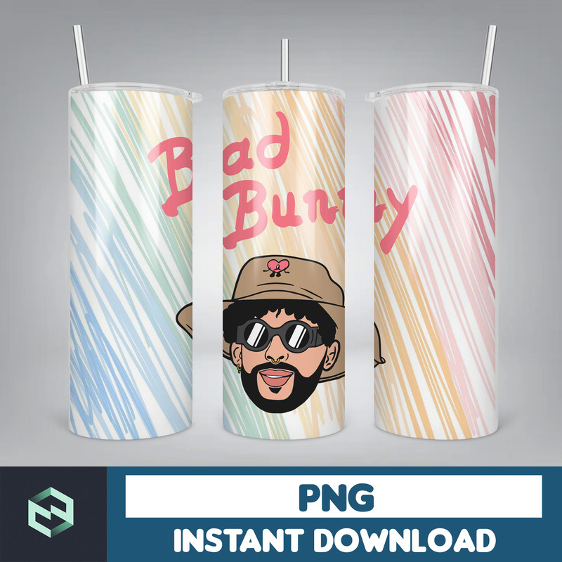 Bad Bunny Tumbler Design 20oz Tumblers Tumbler Wrap Tumbler Designs PNG Sublimation Design Benito (52).jpg