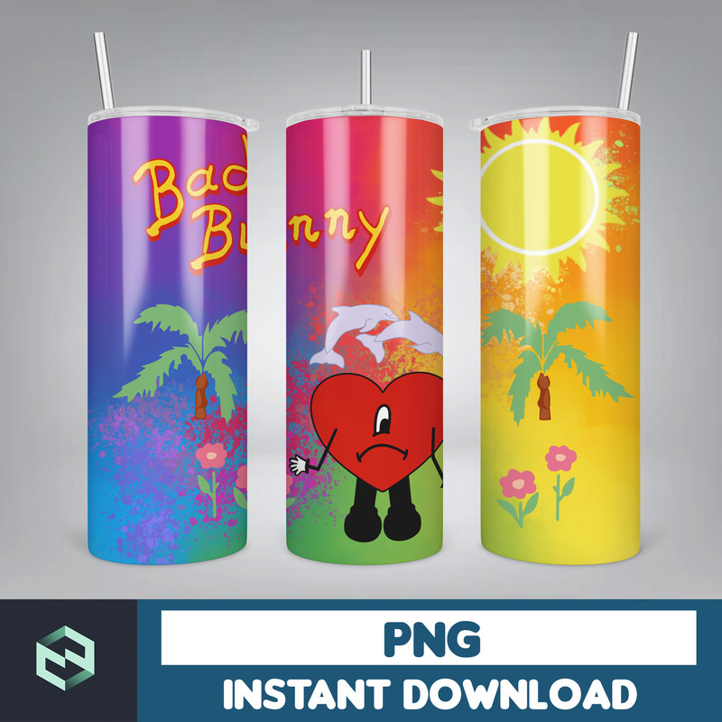 Bad Bunny Tumbler Design 20oz Tumblers Tumbler Wrap Tumbler Designs PNG Sublimation Design Benito (100).jpg