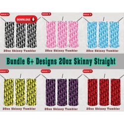 6 tumblers 20oz skinny bundle png, dior tumbler png, dior pattern,tumbler brand png, tumbler 20 oz png, tumbler logo png