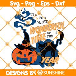 Its the Most Wonderful Time of the Year Halloween SVG, Black Cat Svg, Pumpkin Spooky Season Svg,Halloween SVG, File For