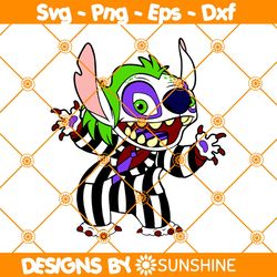 Beetlejuice x Stitch Svg, Stitch Svg, Beetlejuice Svg, Disney Halloween Svg, Before Nightmare Halloween Svg
