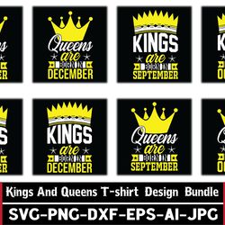 Kings and Queens T-Shirt Design Bundle