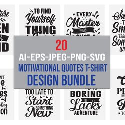 Motivational quotes Bundle, Motivational designs, Inspirational svg bundle, Inspirational t-shirt designs 8 svg cut file