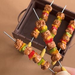 A set of barbecue and kebabs
