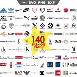 fashion brand logos svg bundle, luxury brand svg, brand logos svg png