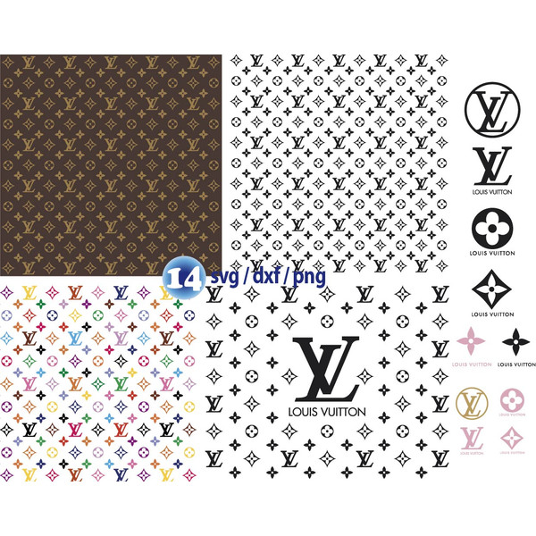 Louis Vuitton pattern svg, fashion brand svg, luxury brand svg, lv pattern  svg png