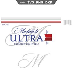 michelob ultra superior light svg, michelob ultra beer svg, michelob ultra bottle svg