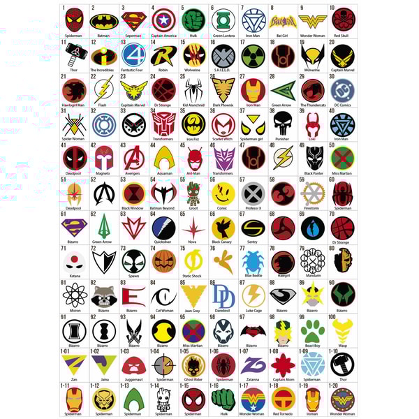 Superheroes Symbols And Names superheroes-symbols-and-names