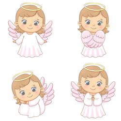 Cute angel girl. EPS, JPG, PNG 300 DPI